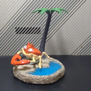 Beach Palm Resin Base - Thumbnail