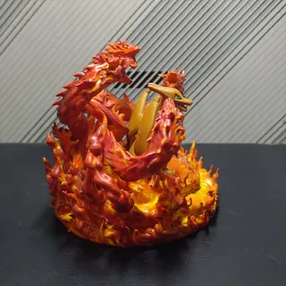 Charizard Multi-Headed Flame Dragon Base - Thumbnail