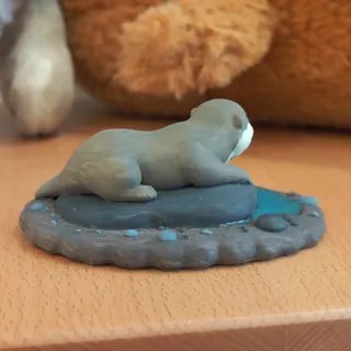 Otter Plush Figurine - Thumbnail
