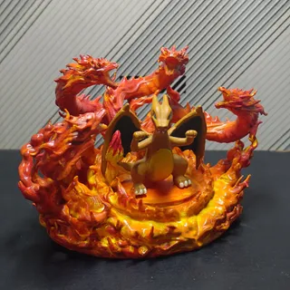 噴火龍多頭火龍特效底座 - Thumbnail