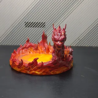 鴨嘴炎獸熾焰龍首底座 - Thumbnail