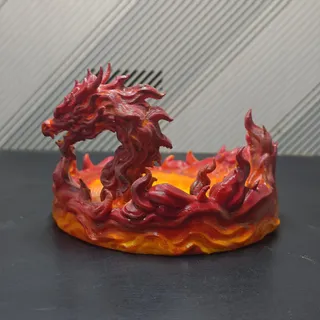 鴨嘴炎獸熾焰龍首底座 - Thumbnail