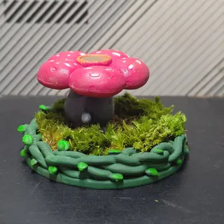 霸王花與臭臭花藤蔓花盆底座 - Thumbnail